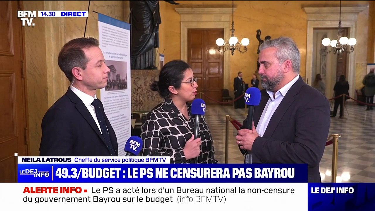 Vote du budget: "Je regrette cette décision", déclare Alexis Corbière (Divers gauche) à propos de la non-censure du Parti socialiste