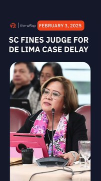 Supreme Court punishes judge over delay in De Lima case