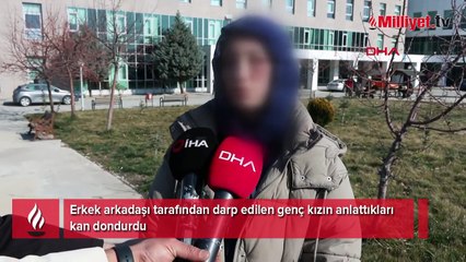 Kız arkadaşını dövüp, köpeğini tekmeleyen şüpheli adliyede