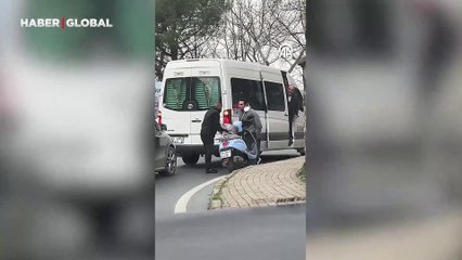 Sözlü tartışma kavgaya dönüştü! O anlar kamerada