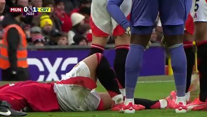 Lesión de Lisandro Martínez en Manchester United vs. Crystal Palace ⚽