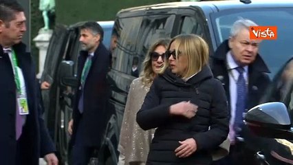 Meloni arriva al Consiglio Ue informale a Bruxelles
