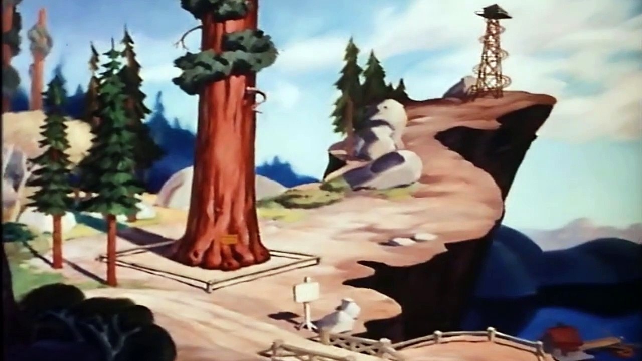 Donald Duck Cartoons 55 - Old Sequoia (1945) | Park Ranger Donald Duck ...