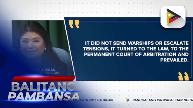 Pag-akyat ng Pilipinas sa permanent court of arbitration, isang tagumpay ayon sa isang mambabatas