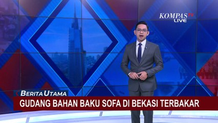 Kobaran Api Menyelimuti Gudang Bahan Baku Sofa di Bekasi, 12 Mobil Damkar Dikerahkan