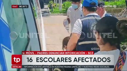 Suben a 16 los escolares con presunta intoxicación en una unidad educativa, todos tienen entre 9 y 10 años