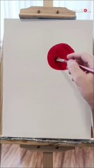 Artist brings a blank canvas to life with colors and texture
