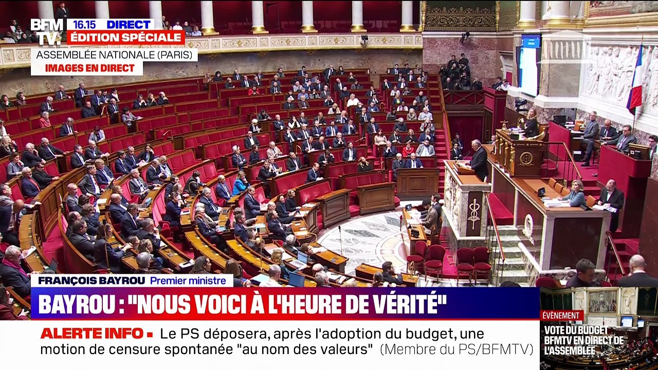 Vote du budget: "Toutes les forces politiques ont été reçues et entendues", affirme François Bayrou
