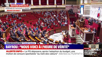 Vote du budget: "Toutes les forces politiques ont été reçues et entendues", affirme François Bayrou