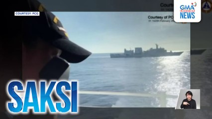 3 plan warships sa Bajo De Masinloc, ni-radio challenge ng BRP Jose Rizal ng Philippine Navy | Saksi