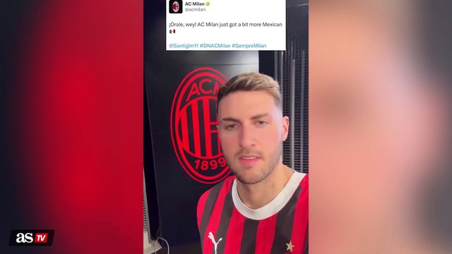 El PRIMER MENSAJE de SANTIAGO GIMÉNEZ como jugador del MILÁN