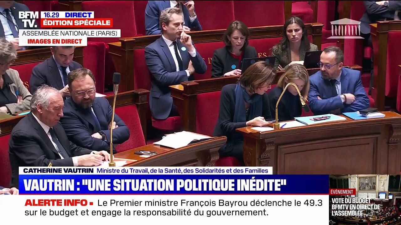 Budget de la Sécurité sociale: Catherine Vautrin défend devant les députés un texte "probablement encore imparfait mais qui cherche à nous rassembler"