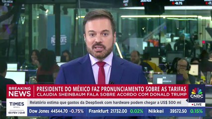 BREAKING NEWS: Donald Trump adia tarifas ao México e Claudia Sheinbaum reforça fronteira