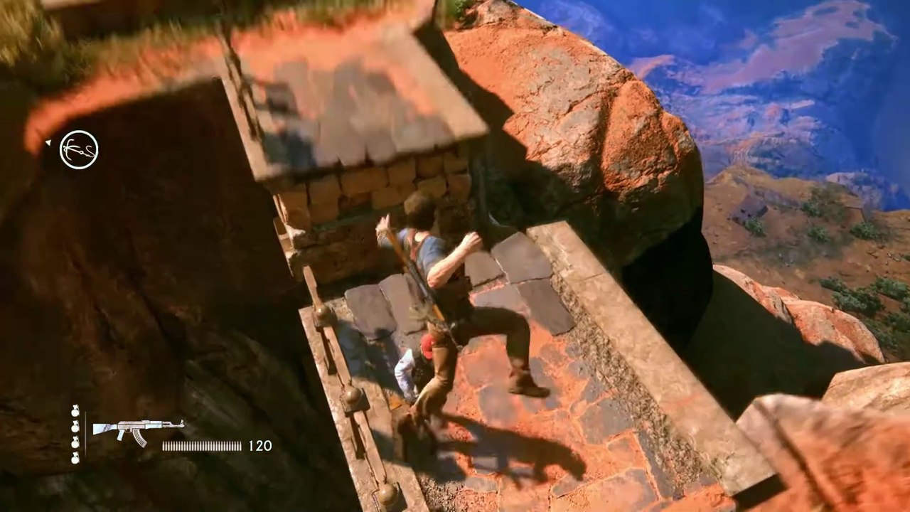 UnCharted4 Crazy Aggressive Stealth Hard Mode - Drawbridge Fight PC #gaming#pcgaming#gameplay#uncharted4