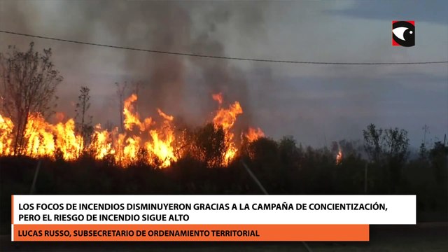 Los focos de incendios disminuyeron gracias a la campaña de concientización, pero el riesgo de incendio sigue alto