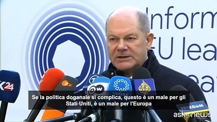 Usa-Ue, Scholz: risponderemo a dazi con i dazi, ma serve cooperazione