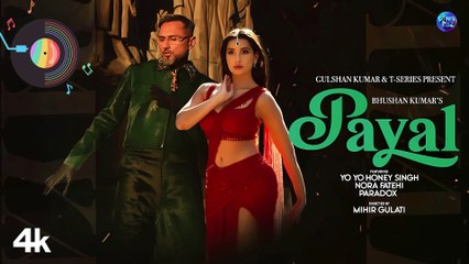 PAYAL SONG (Official Video) YO YO HONEY SINGH  NORA FATEHI  PARADOX  GLORY  SONGRBZ