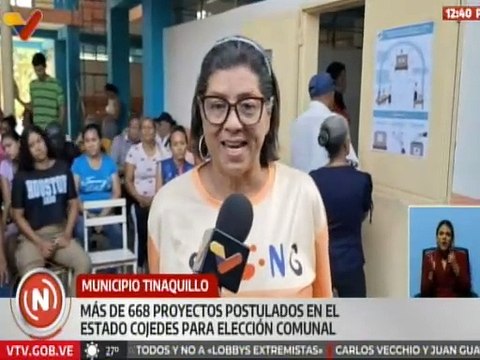99 circuitos comunales cojedeños recibieron votantes para elegir entre 668 proyectos comunales