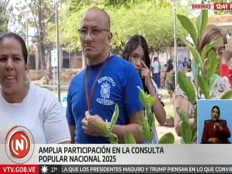 Barinas | Alta afluencia de votantes se registró en la Consulta Popular 2025 para elegir proyectos