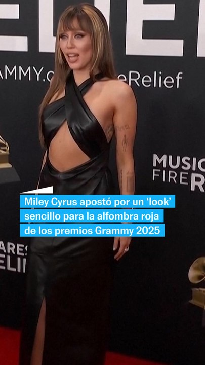 Miley Cyrus, entre las mejores vestidas de los premios Grammy 2025
