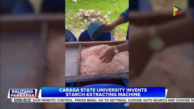 Caraga State University invents starch-extracting machine