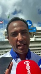Rodoviários "perseguem" Bruno Reis em protesto na frente da Prefeitura de Salvador