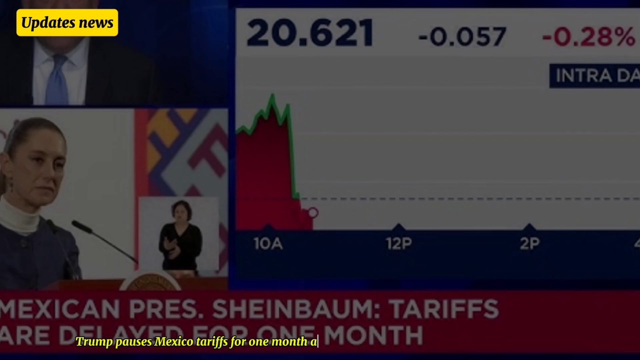 Trump Pauses Mexico tariffs for one Month after agreement on bordertroops