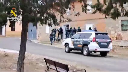 La Guardia Civil desmantela una plantación de marihuana en el interior de una nave en la localidad vallisoletana de Tordehumos.