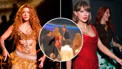 Taylor Swift hace esperar a hijos de Shakira por una foto en los Grammy 2025