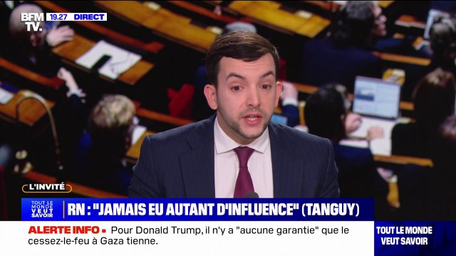 Usage du 49.3 par François Bayrou sur le budget: François Bayrou est un renard, il est très malin , affirme Jean-Philippe Tanguy (RN)
