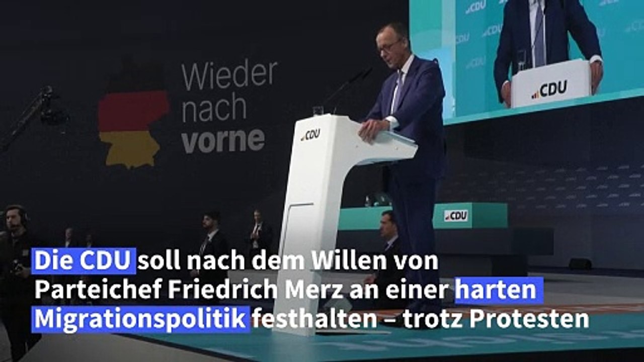 Merz: CDU muss trotz Protesten 'Kurs halten'