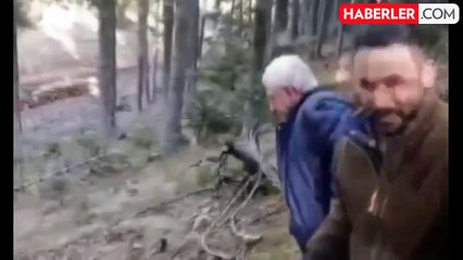 Görenleri şaşkına çevirdi! Çıplak elleriyle yaban domuzu yakaladı