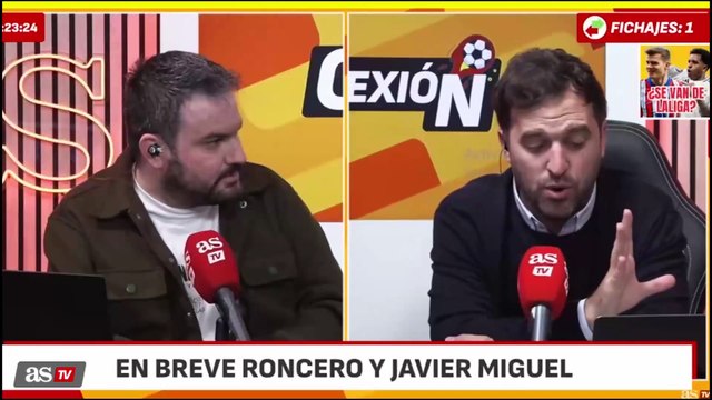 Roncero vs Javier Miguel sobre el arbitraje del Espanyol vs Real Madrid