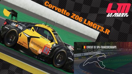 Tour de piste à Spa Francorchamps en Corvette  Z06 LMGT3.R sur Le Mans Ultimate