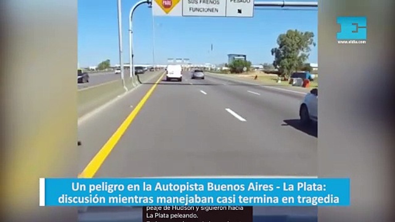 Un peligro en la Autopista Buenos Aires - La Plata: discusión mientras manejaban casi termina en tragedia