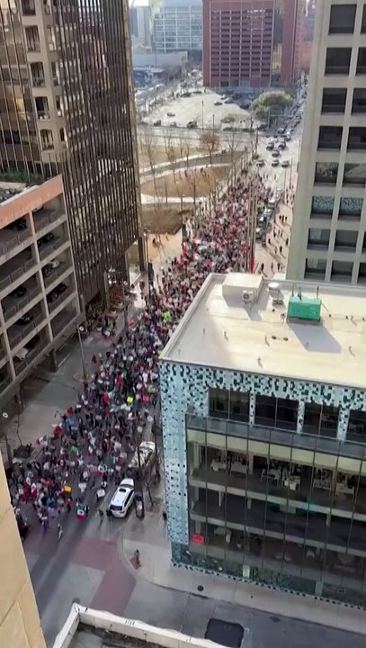 Activists protest against Trump’s immigration p...