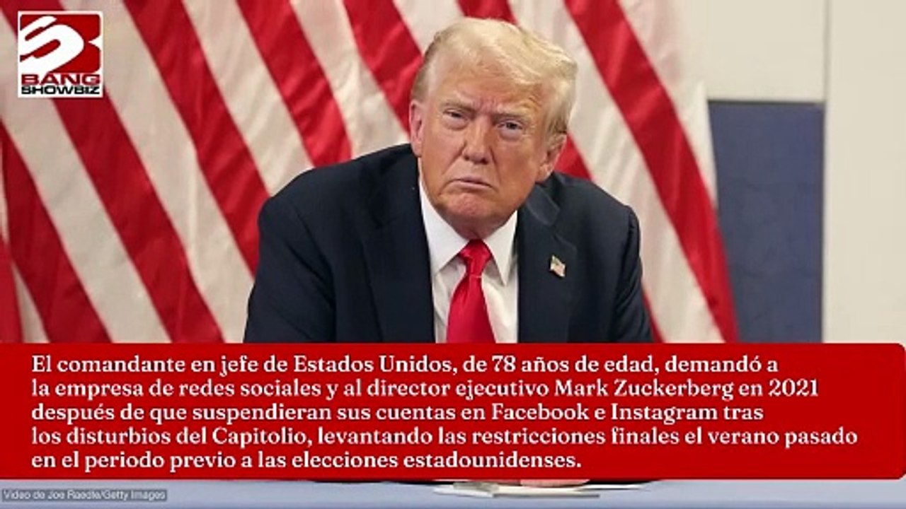 Paga Meta 25 millones de dólares por disputa con Donald Trump