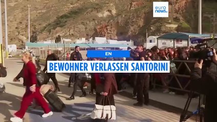 Erdbebengefahr: Bewohner und Hunderte Touristen fliehen von Santorini