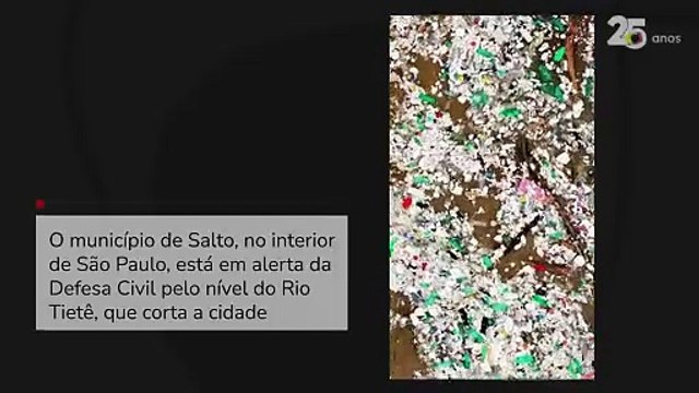 Com chuvas, Rio Tietê registra vazão 5 vezes maior que a normal e coloca Salto (SP) em ‘alerta’