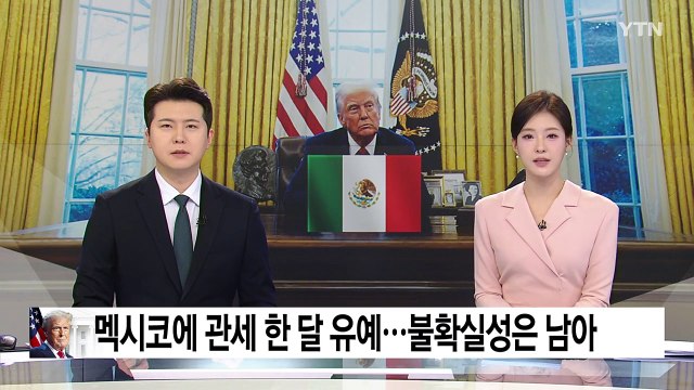 트럼프, 멕시코 관세 한 달 유예...불확실성은 남아 / YTN