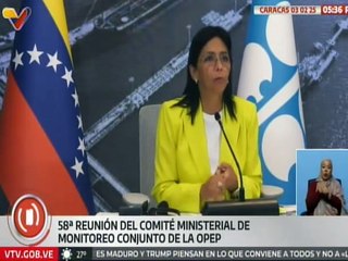 Venezuela participó en la 58° reunión del Comité Ministerial de Monitoreo Conjunto de la OPEP
