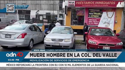 Hombre de 75 años pierde la vida en calles de la colonia Del Valle en la alcaldía Benito Juárez