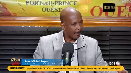 Ansyen PM Jean Michel Lapin di lidèchip nan sekirite peyi a pa bon