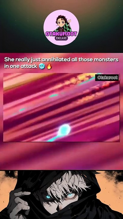 She really just annihilated all the monsters in one attack 🔥 #anime #animememes #animeedit #shorts