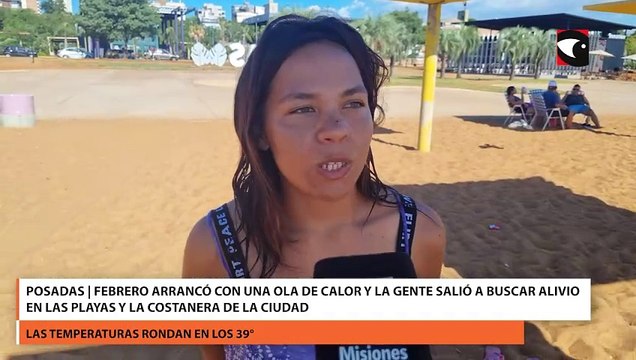 Posadas | Febrero arrancó con una ola de calor y la gente salió a buscar alivio en las playas y la costanera de la ciudad
