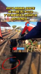 Esta misma gente se sube al auto y te manda a usar la bicisenda