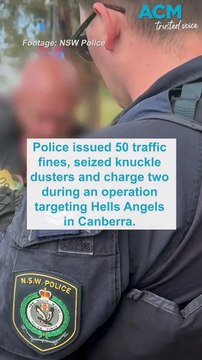 Police target Hells Angels on roads outside Canberra