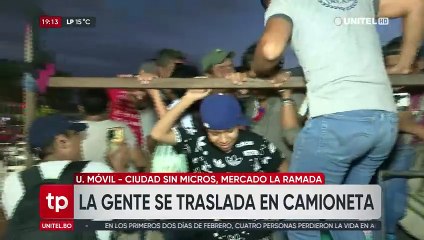 Paro indefinido de micros: Incertidumbre y desesperación de la gente por llegar a sus hogares