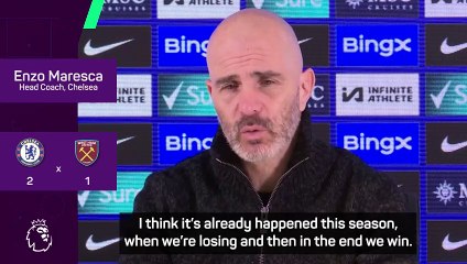 Maresca thrilled as Chelsea complete comeback victory