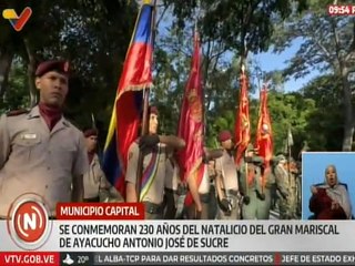 Sucre | Gobierno regional conmemoró los 230 años del natalicio de Antonio José de Sucre